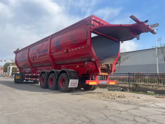 Rimorchio ribaltabile per camion pesanti Taihang a 3 assi, ribaltabile, 80 tonnellate, trasporto di sabbia, carbone e pietra di ferro