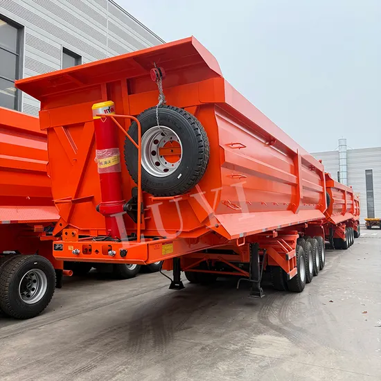 Vendita calda 3 4 assi tipo U 40cbm cilindro idraulico per impieghi gravosi ribaltabile trasporto merci camion Cimc autocarro con cassone ribaltabile semirimorchio