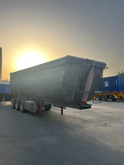 Vendita calda Rimorchio ribaltabile posteriore per autocarro da 50 tonnellate Rimorchio a 3 assi Rimorchio ribaltabile Rimorchi ribaltabili Camion a basso prezzo