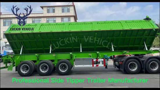 Camion semirimorchio per trasporto di carichi pesanti, 3/4 assi, 14 metri, 100/150/200 tonnellate, Cimc Sinotruk HOWO, ribaltabile posteriore laterale, carico, pietra arenaria, legno, in vendita