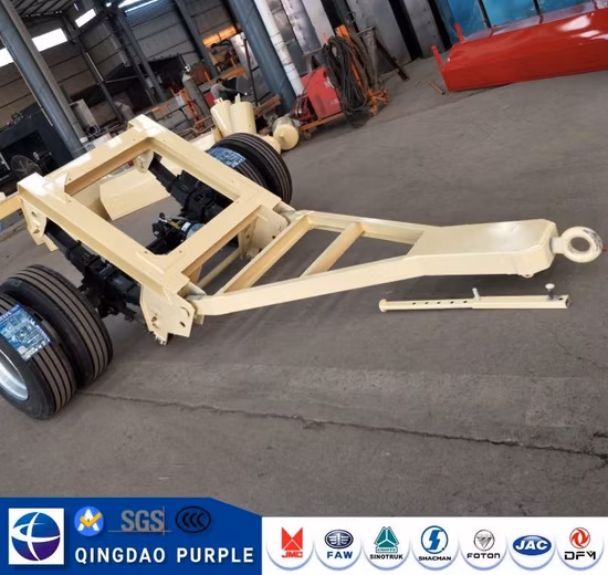 Rimorchio con piattaforma girevole da 20 piedi e 30 tonnellate, rimorchio completo con timone, pianale ribassato, prezzo basso