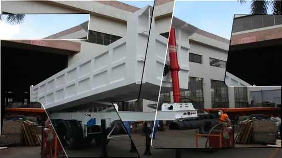 Rimorchio ribaltabile laterale idraulico piccolo a 3 o 4 assi in vendita