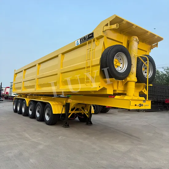 Fornitura di fabbrica di semirimorchi ribaltabili da 40 metri cubi e 6080 tonnellate per trasporto di minerali/sabbia/pietre, rimorchio minerario ribaltabile in vendita