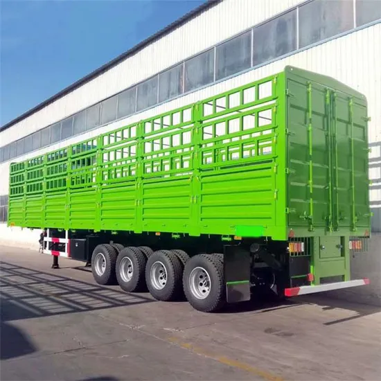 Semirimorchio con palo di recinzione, camion per carichi pesanti, rimorchio per uso generico, semirimorchio con palo di recinzione per carichi secchi alla rinfusa