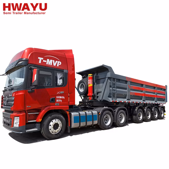 Rimorchio ribaltabile da 70 tonnellate e 80 tonnellate di aggregati Breakstone Lime da 12 piedi in vendita