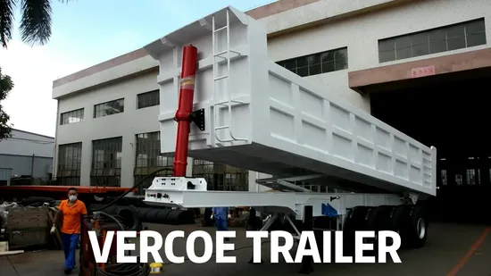 Rimorchio ribaltabile tipo U da 32, 40, 45 mc per il mercato africano, Zambia, Tanzania, Kenya