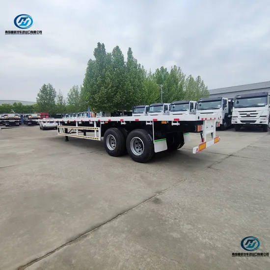 Semirimorchio per trasporto container portuale per carichi alla rinfusa Sinotruk doppio/2 triplo/3 assi 40 piedi 20 piedi Twist Lock pianale scheletrato