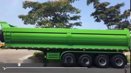 Utilizzo minerario Carbone Frantumazione Bauxite Trasporto 3 assi 30 mcb Dump Ribaltabile Semirimorchio
